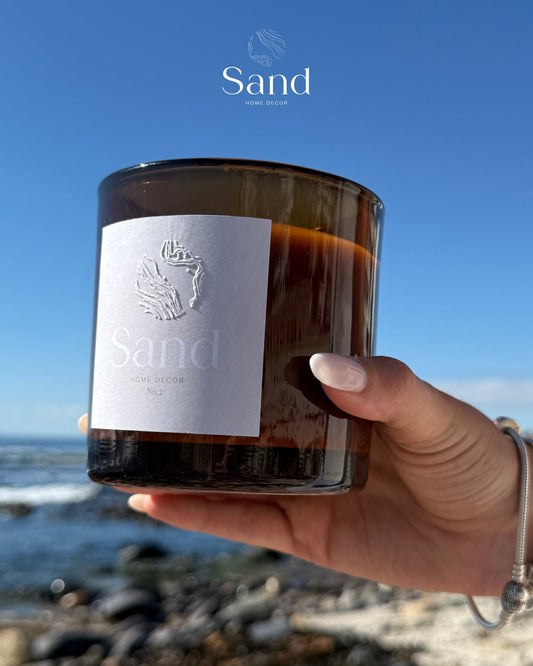 Large Soy Scented Candle - Caramel & Vanilla